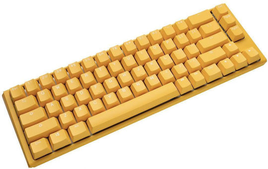 Ducky One 3 SF Gaming Μηχανικό Πληκτρολόγιο 65% με Cherry MX Black διακόπτες και RGB φωτισμό (Αγγλικό US) Κίτρινο