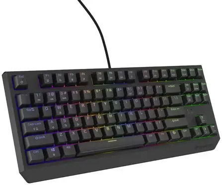 Genesis Thor 230 TKL Gaming Mechanical Keyboard Tenkeyless with Outemu Brown switches and RGB lighting (English US)