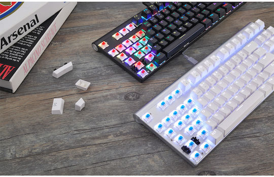 Motospeed CK101 Гейминг Механична Клавиатура Tenkeyless с Outemu Red Суичове и RGB Осветление (Английски US)