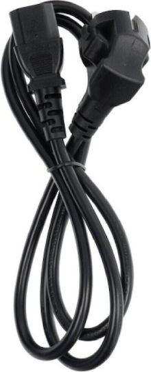 Akyga Schuko - IEC C13 Cable 1.5m Μαύρο AK-PC-01A