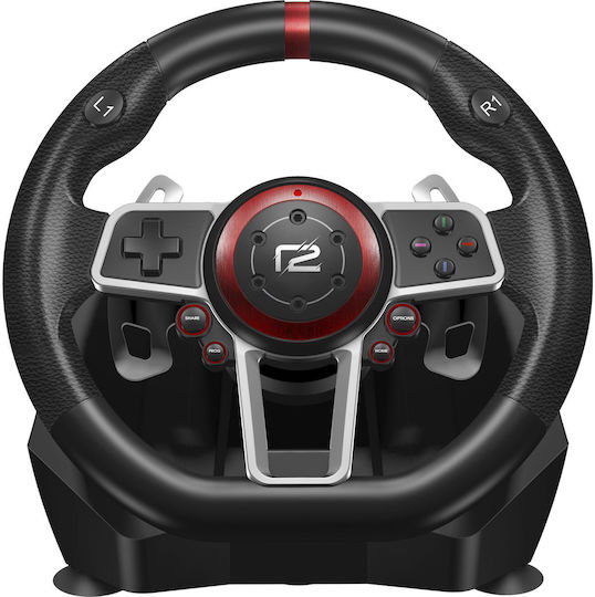Raleigh Ready2gaming Racing Wheel Pro Steering Wheel with Shifter and Pedals for PC / PS3 / PS4 / Switch with 900° Rotation