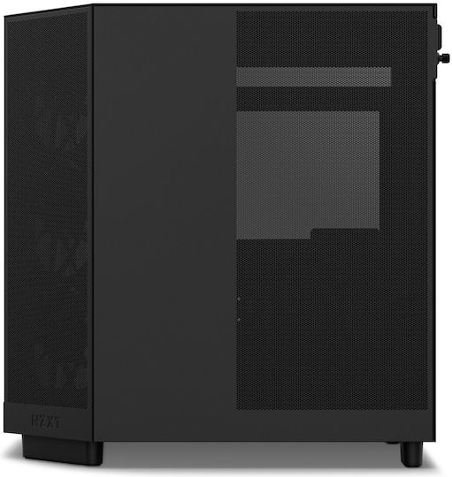 NZXT H6 Flow Gaming Midi Tower Κουτί Υπολογιστή με Πλαϊνό Παράθυρο Μαύρο