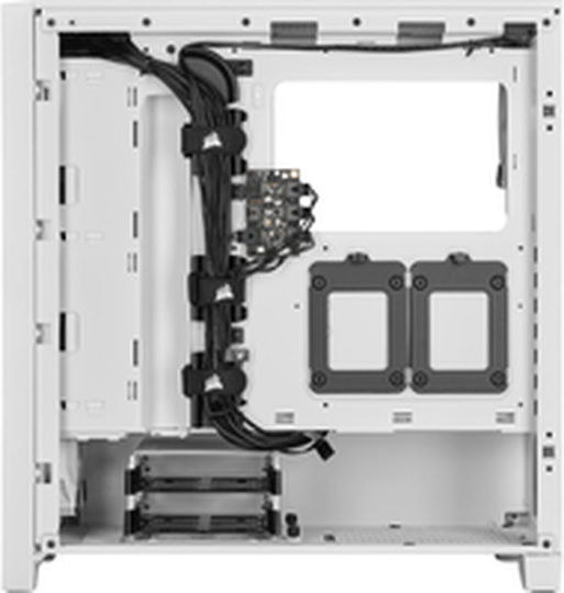 Corsair 4000D RGB Airflow Gaming Midi-Turm Computergehäuse mit Seitenfenster Weiß