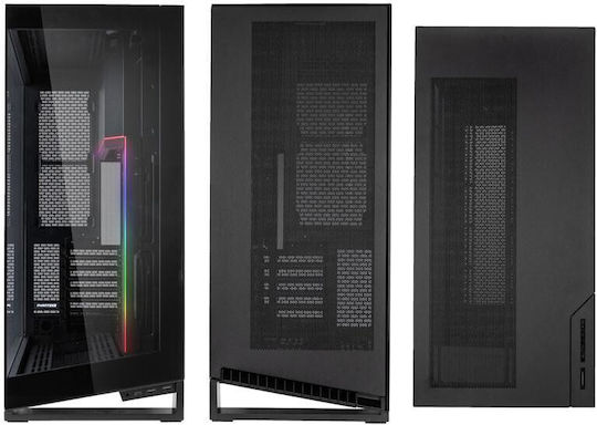 Phanteks NV7 Gaming Full Tower Κουτί Υπολογιστή με Πλαϊνό Παράθυρο και RGB Φωτισμό Μαύρο