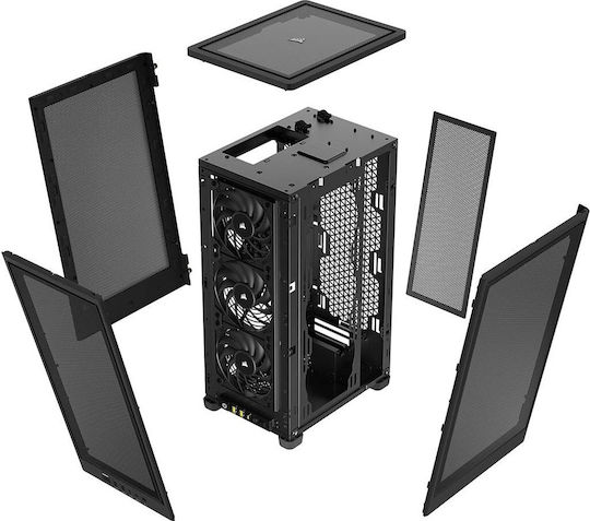 Corsair 2000D Airflow Mini Tower Κουτί Υπολογιστή Μαύρο