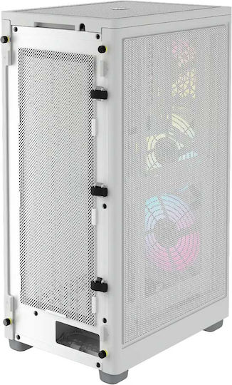 Corsair 2000D RGB Airflow iCUE Mini Tower Κουτί Υπολογιστή Λευκό