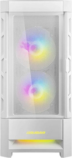 Cougar Duoface RGB Gaming Midi Tower Computer Case with Side Window White