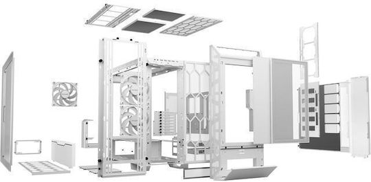 Be Quiet Dark Base Pro 901 Gaming Full tower Carcasă Calculator cu Fereastră Laterală și Iluminare RGB Alb