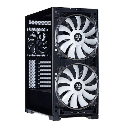 Lian Li Lancool 215 Midi Tower Κουτί Υπολογιστή με Πλαϊνό Παράθυρο και RGB Φωτισμό Μαύρο