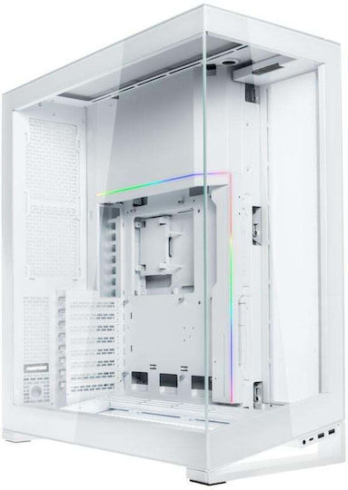 Phanteks NV7 Gaming Full Tower Computer Case with Side Window and RGB Lighting White