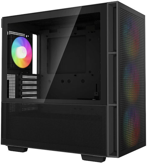 Deepcool CH560 Gaming Middle Tower Carcasă Calculator cu Fereastră Laterală și Iluminare RGB Negru