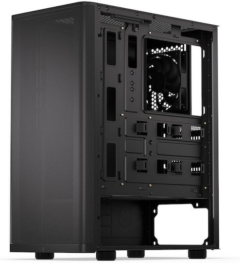Endorfy Ventum 200 Solid Gaming Midi Tower Computer Case with Side Window Black