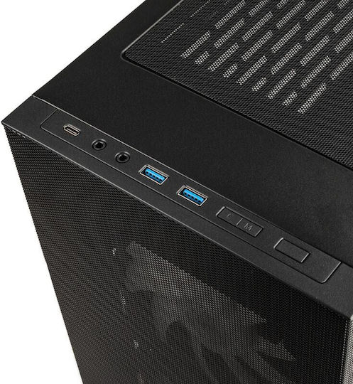 Lian Li Lancool 205 Mesh C Gaming Midi-Turm Computergehäuse mit Seitenfenster Schwarz