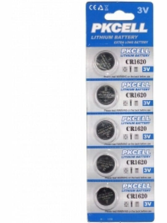 Pkcell Μπαταρία Λιθίου Ρολογιών CR1620 3V 1τμχ
