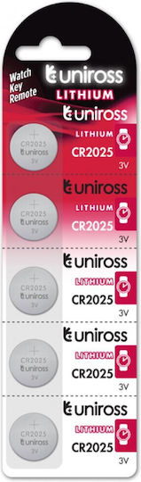Uniross Batterie Lithium für Uhren CR2025 3V 1Stück