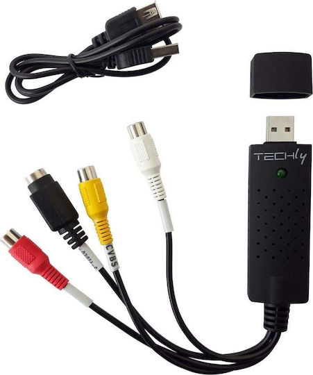 Techly I-USB-VIDEO-700TY Video Capture για Laptop / PC και σύνδεση USB-A