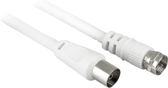 Goobay Καλώδιο Δορυφορικής F-Connector male - Coax female 5m (11831)