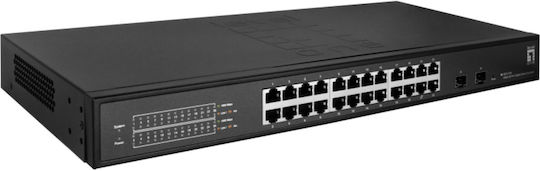 Level One GES-2126 Hilbert Managed L2 Switch με 24 Θύρες Gigabit (1Gbps) Ethernet και 2 SFP Θύρες