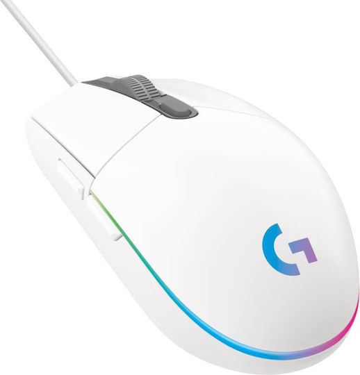 Logitech G102 Lightsync RGB Gaming Ποντίκι 8000 DPI Λευκό