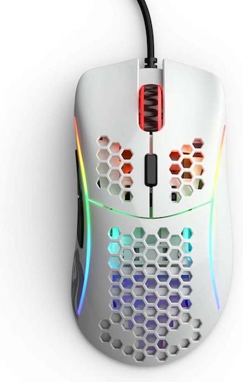 Glorious PC Gaming Race Model D RGB Gaming Ποντίκι 12000 DPI Glossy White