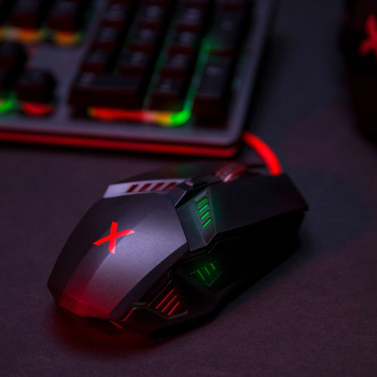 Maxlife MXGM-200 RGB Gaming Gaming Maus Schwarz