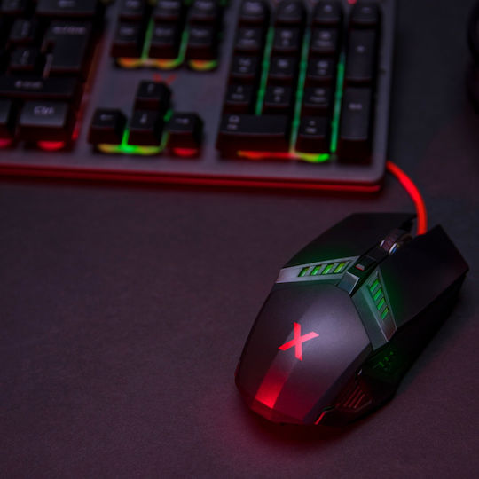 Maxlife MXGM-200 RGB Gaming Gaming Maus Schwarz