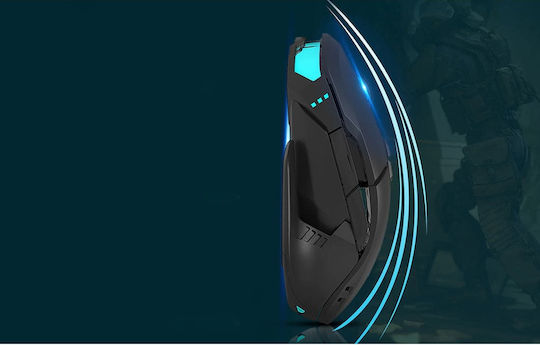 Delux M629BU RGB Gaming Gaming Maus 6200 DPI Schwarz
