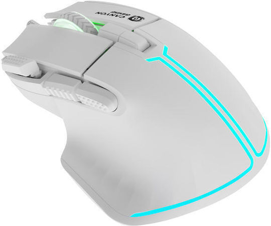 Canyon Fortnax GM-636 RGB Gaming Ποντίκι 20000 DPI Λευκό