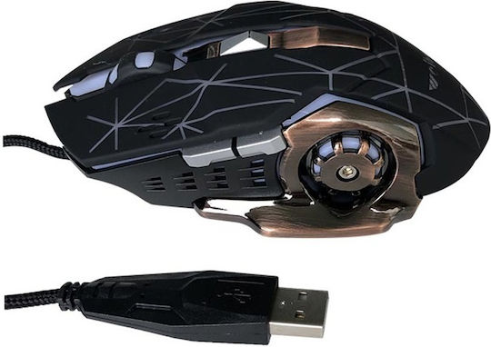 Weibo S200 RGB Gaming Ποντίκι 3200 DPI Μαύρο