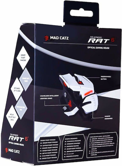 Mad Catz R.A.T. 6+ RGB Gaming Ποντίκι 12000 DPI Μαύρο