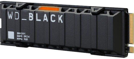 Western Digital Black SN850X SSD 1TB τύπου M.2 με σύνδεση PCI Express 4.0 και Ψύκτρα (PS5 Compatible) WDS100T2XHE