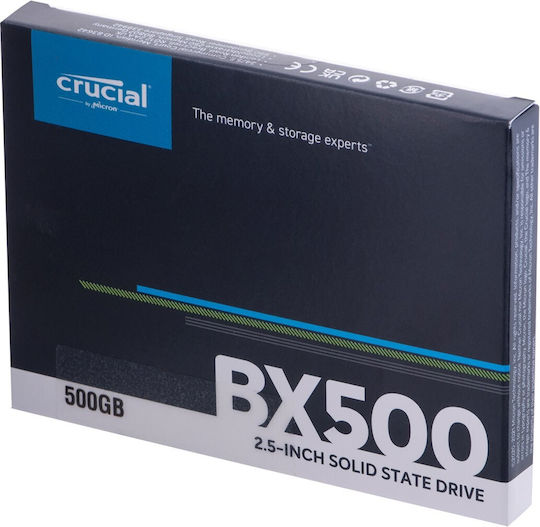 Crucial BX500 SSD 500GB Type 2.5'' with SATA III Connection CT500BX500SSD1