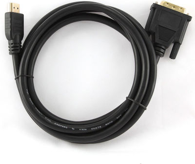 Cablexpert Cablu DVI-D de sex masculin - HDMI de sex masculin 1.8m Negru (CC-HDMI-DVI-6)