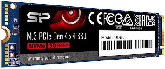 Silicon Power UD85 SSD 1TB τύπου M.2 με σύνδεση PCI Express 4.0 SP01KGBP44UD8505