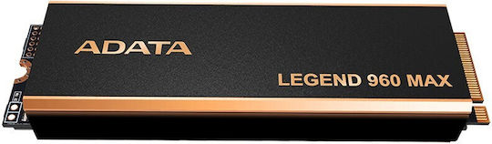 Adata Legend 960 MAX SSD 1TB M.2 Type with PCI Express 4.0 Connection and Heatsink ALEG-960M-1TCS