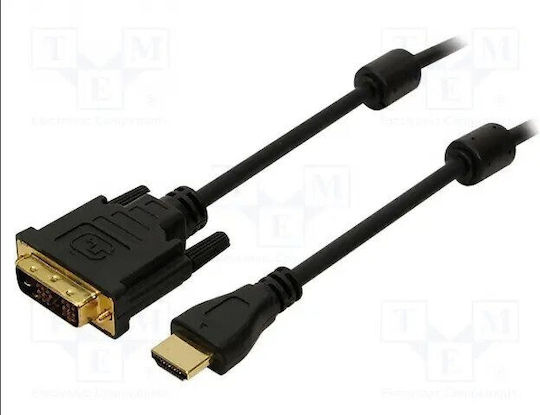 DeLock Cable DVI-D male - DVI-D male 5m (85656)