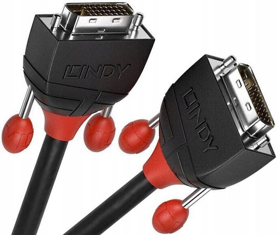Lindy 1m DVI-D male to DVI-D male Cable Black (36251)