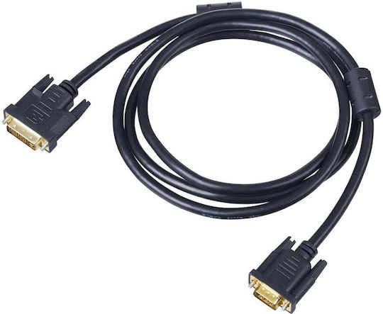 Akyga Kabel DVI-I-Stecker - VGA-Stecker 1.8m Schwarz (AK-AV-03)