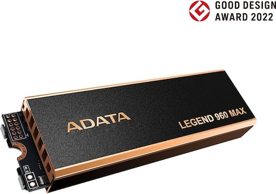 Adata Legend 960 MAX SSD 4TB τύπου M.2 με σύνδεση PCI Express 4.0 και Ψύκτρα ALEG-960M-4TCS