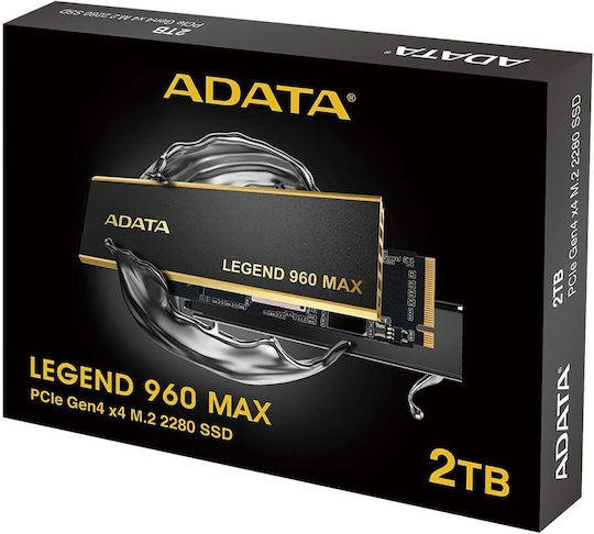 Adata Legend 960 MAX SSD 2TB τύπου M.2 με σύνδεση PCI Express 4.0 ALEG-960M-2TCS