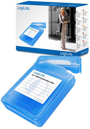 LogiLink Θήκη Προστασίας Protection Box For 3.5-Inch HDDs Μπλε