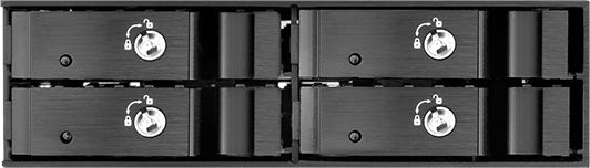Silverstone FS204 Front Panel Storage 5.25'' to 4 2.5'' Μαύρο SST-FS204B