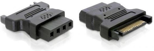 DeLock Adapter SATA 15-pin to IDE 4-pin Black (82326)
