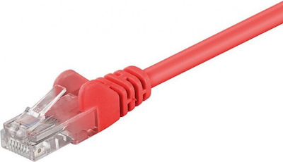 Goobay U/UTP Cat.5e Ethernet Network Cable 1m Red 1pcs