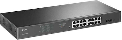 TP-LINK TL-SG1218MPE V4 Managed L2 PoE+ Switch with 16 Gigabit (1Gbps) Ethernet Ports and 2 SFP Ports