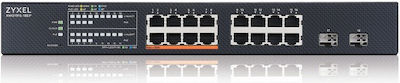 Zyxel XMG1915-18EP-EU0101F Gestionat L2 PoE Switch cu 16 Porturi Ethernet și 2 Porturi SFP