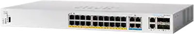 Cisco Managed L2 PoE+ Switch with 20 Ethernet Ports and 4 SFP Ports