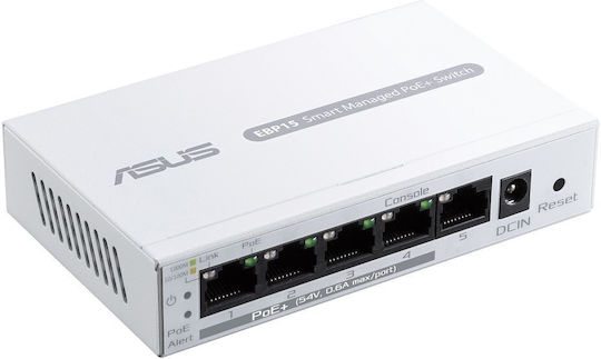 Asus ExpertWiFi EBP15 Managed PoE+ Switch with 5 Ethernet Ports and 5 SFP Ports