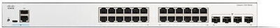 Cisco C1200-24T-4G Verwaltet L2 PoE+ Switch mit 24 Ports Gigabit (1Gbps) Ethernet und 4 SFP Ports