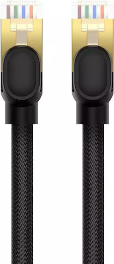 Baseus Cat.8 (40Gbps) Καλώδιο Δικτύου Ethernet 0.5m Μαύρο